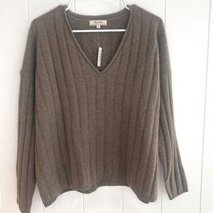 Madewell Recycled Cashmere VNeck Sweater - Small